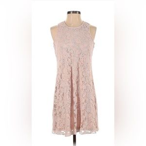 Calvin Klein Blush Lace Dress - 4